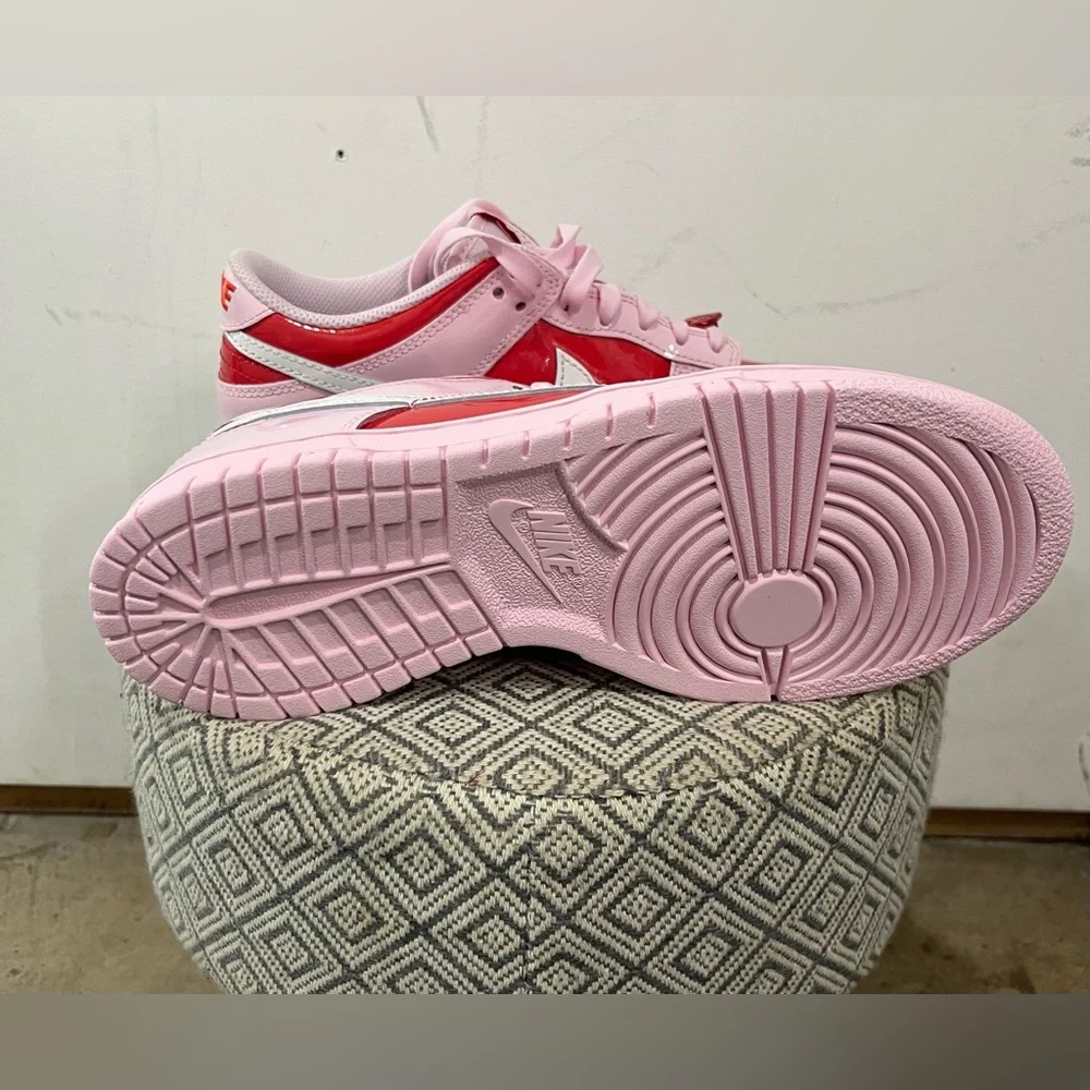 Nike Dunk Low BG Be True Valentine Pink Red Heart Sneakers Size 6Y Women’s 7.5 - Picture 5 of 8